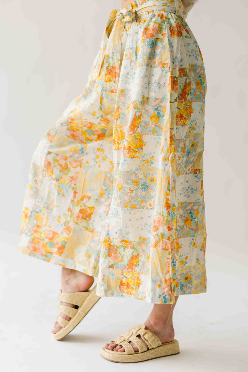 The Rosenberg Wide Leg Floral Pant in Multi