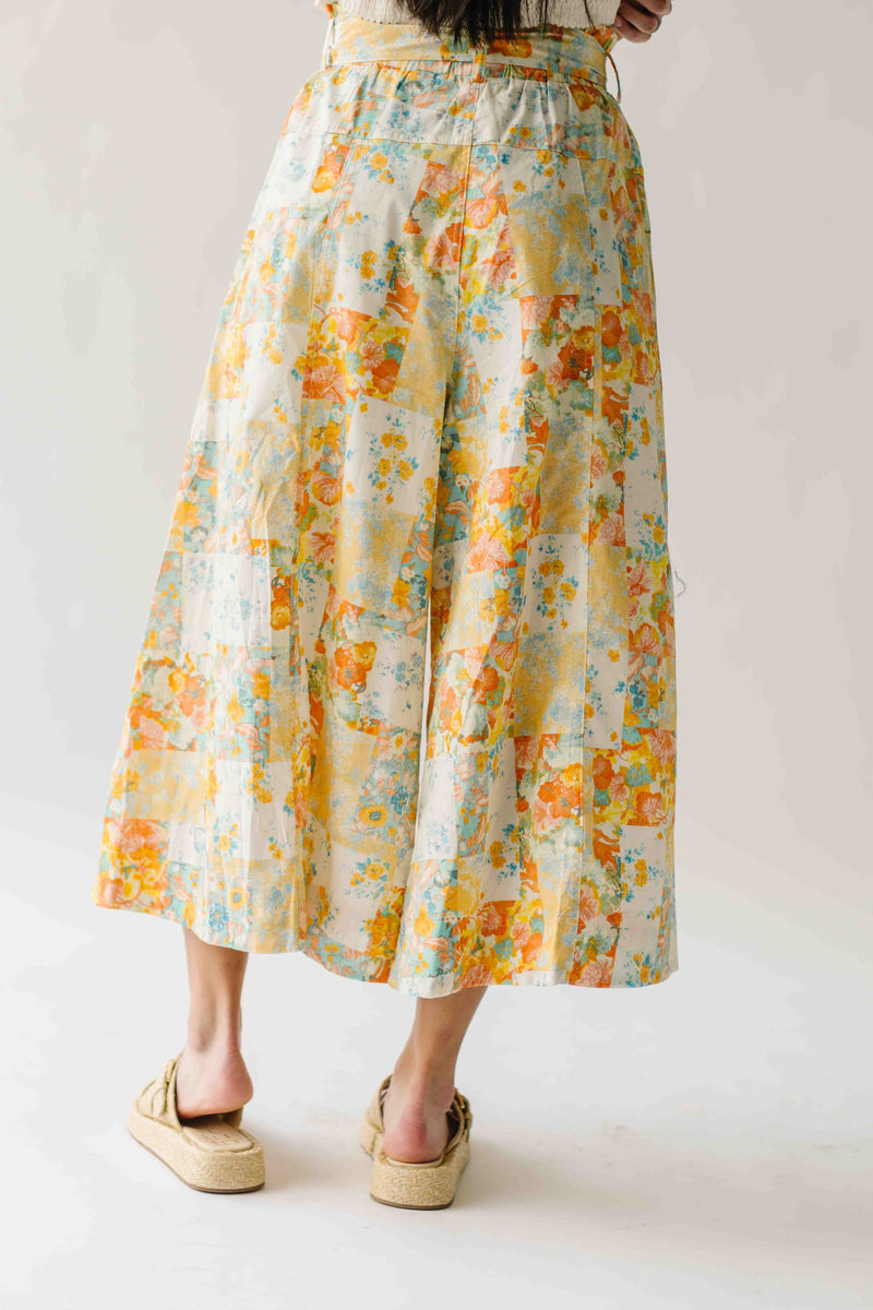 The Rosenberg Wide Leg Floral Pant in Multi