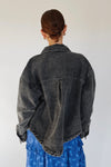 The Ladner Vintage Denim Jacket in Black