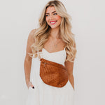 The Westlyn Woven Bag in Brown