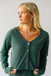 The Tinsley Ribbed Knit Set in Green