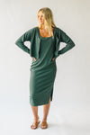 The Tinsley Ribbed Knit Set in Green