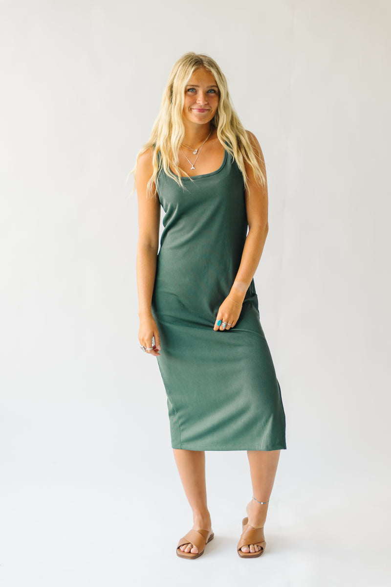 The Tinsley Ribbed Knit Set in Green