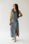 The Parry Knit Tank + Skirt Set in Charcoal