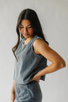 The Parry Knit Tank + Skirt Set in Charcoal