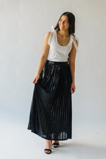 The Reary Pleated Skirt in Black