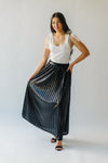 The Reary Pleated Skirt in Black