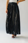 The Reary Pleated Skirt in Black