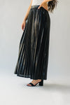 The Reary Pleated Skirt in Black