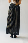 The Reary Pleated Skirt in Black