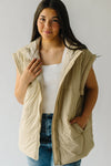 The Rinaldi Puffer Vest in Macadamia