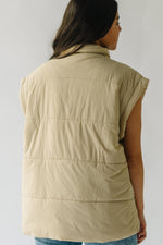 The Rinaldi Puffer Vest in Macadamia