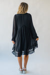 The Koberstein Lace Detail Dress in Black