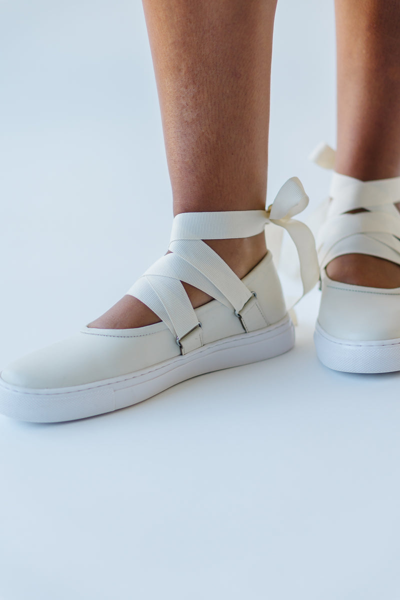 Seychelles: Ribbons Sneaker in Ivory