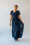 Piper & Scoot: The Theater Detail Maxi Dress in Navy