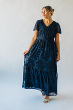 Piper & Scoot: The Theater Detail Maxi Dress in Navy