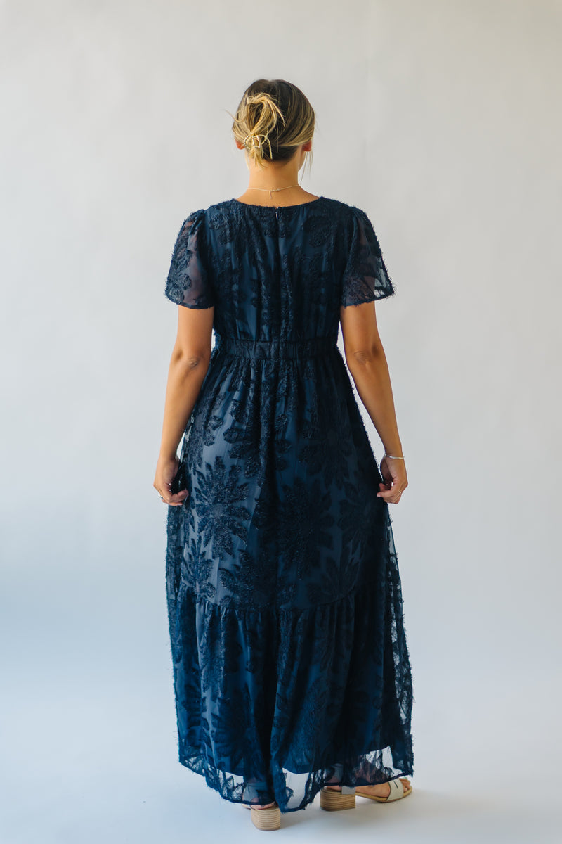 Piper & Scoot: The Theater Detail Maxi Dress in Navy