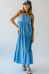 The Aspen Tiered Tank Dress in Light Blue