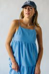 The Aspen Tiered Tank Dress in Light Blue