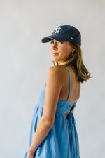 The Aspen Tiered Tank Dress in Light Blue