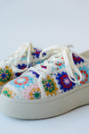 Chinese Laundry: Rambling Crochet Sneaker in Pink Multi