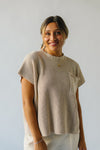 The Nemelka Pocket Detail Sweater Blouse in Oatmeal