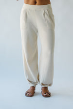 The Spackman Sweater Pant in Ivory