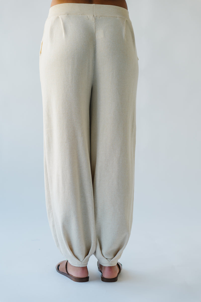 The Spackman Sweater Pant in Ivory