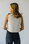 The Radovich Embroidered Vest In Cream