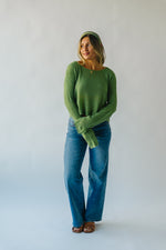 The Lapira Textured Sweater in Lime Green