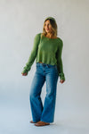 The Lapira Textured Sweater in Lime Green