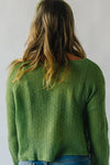 The Lapira Textured Sweater in Lime Green