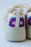 Chinese Laundry: Rambling Crochet Sneaker in Pink Multi