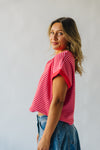 The Pollack Striped Tee in Pink