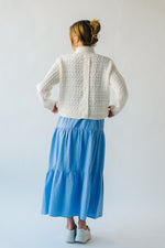 The Bellows Cable Knit Sweater in Ivory