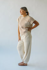 The Spackman Sweater Pant in Ivory