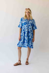 The Karlie Tiered Floral Dress in Blue