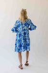 The Karlie Tiered Floral Dress in Blue