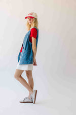 The Penelope Denim Vest in Medium Wash