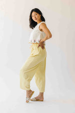 The Colleen Scalloped Tank in Light Yellow