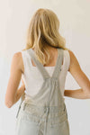 The Luma Striped Barrel Leg Overall in Denim
