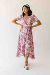 The Dobbins Floral Wrap Dress in Pink