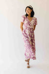 The Dobbins Floral Wrap Dress in Pink