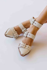 The Souza Strappy Pointed Heel in White