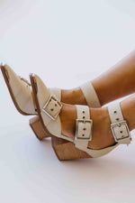The Souza Strappy Pointed Heel in White