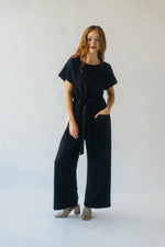 Piper & Scoot: The Wide Leg Bianca Jumpsuit in Black