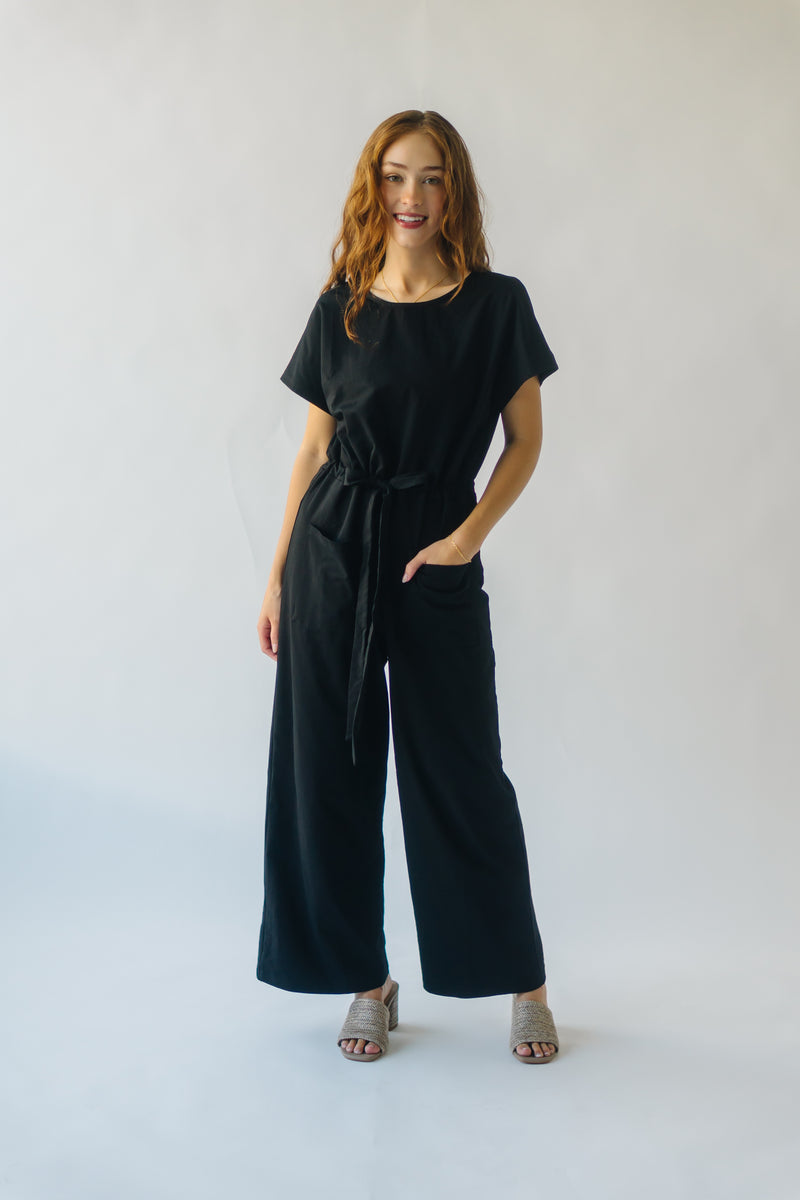 Piper & Scoot: The Wide Leg Bianca Jumpsuit in Black