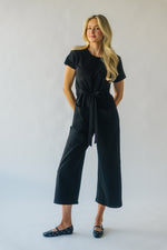 Piper & Scoot: The Wide Leg Bianca Jumpsuit in Black