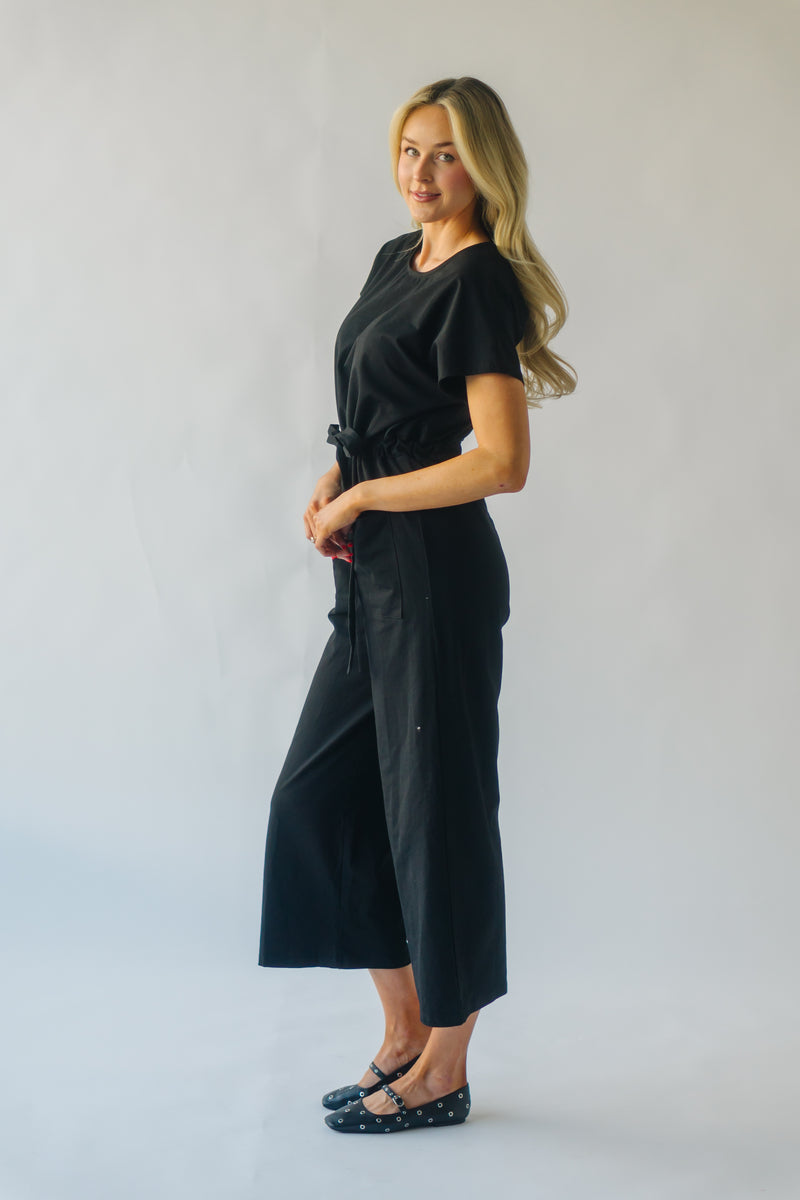 Piper & Scoot: The Wide Leg Bianca Jumpsuit in Black