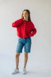 The Riggs Button-Down Sweater in Red